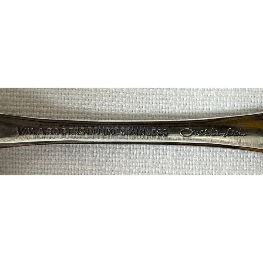 Oneida Mansfield Amadeus Wm A Rogers Deluxe Stainless Flatware Set 8 Teaspoons